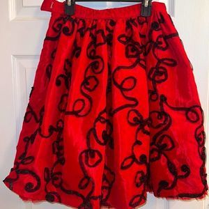 Adorable black and red skirt